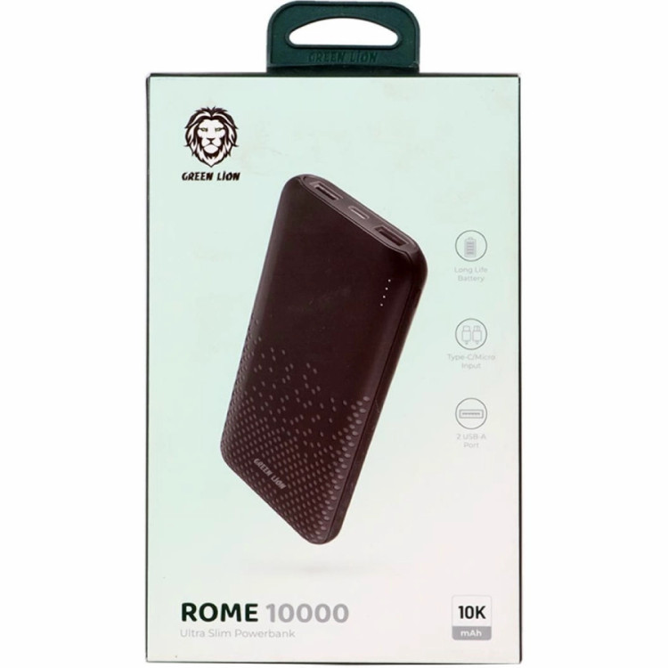 پاوربانک گرین لاین مدل ROME 10000 ظرفیت 10000میلی آمپر ساعت