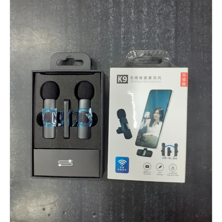 میکروفن یقه ای بی سیم مدل K9 Dual Type-C