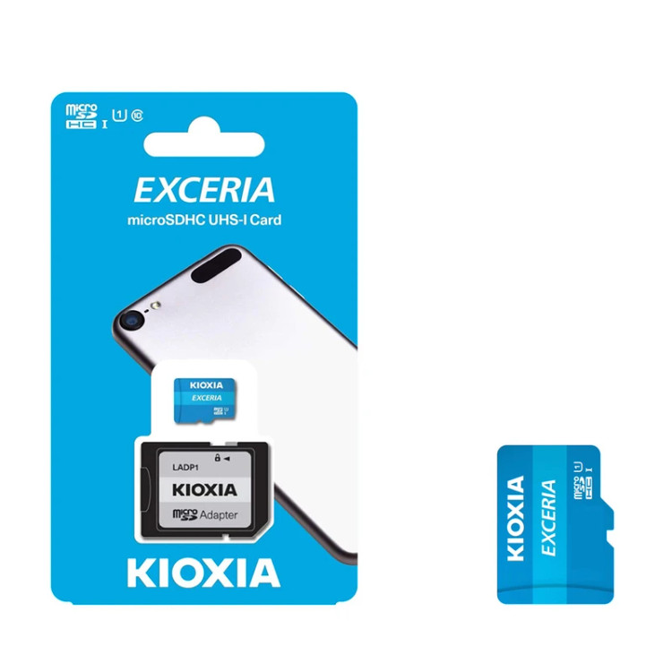 کارت حافظه microSDHC کیوکسیا مدل EXCERIA کلاس 10 استاندارد UHS-I U1 سرعت 100MBps ظرفیت 32 گیگابایت