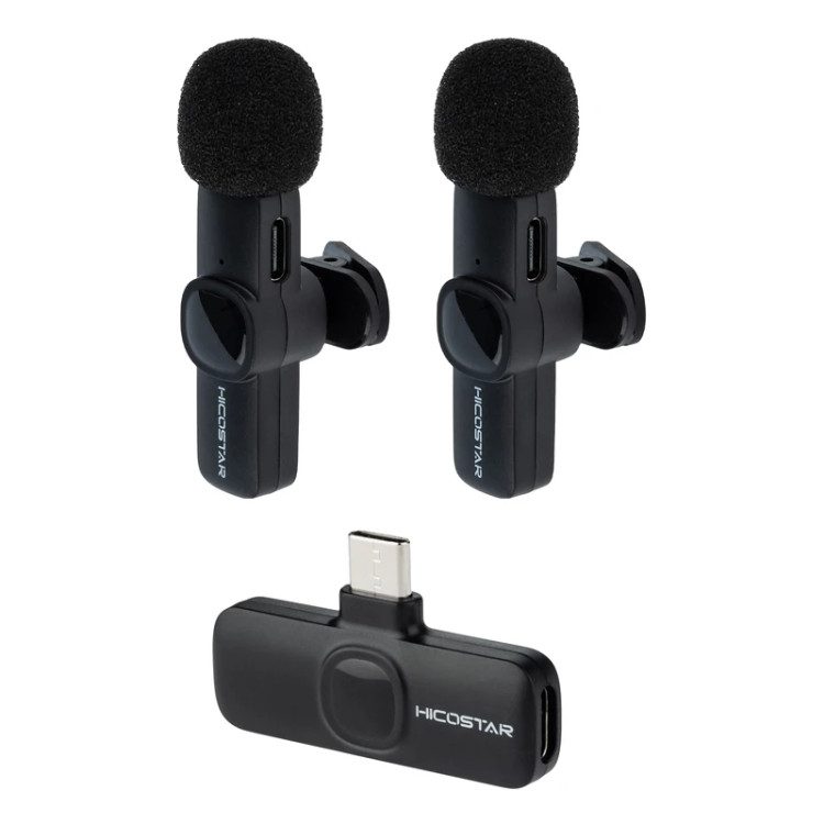میکروفن یقه ای هایکواستار مدل HS-MC521C بادرگاه اتصال USB-C