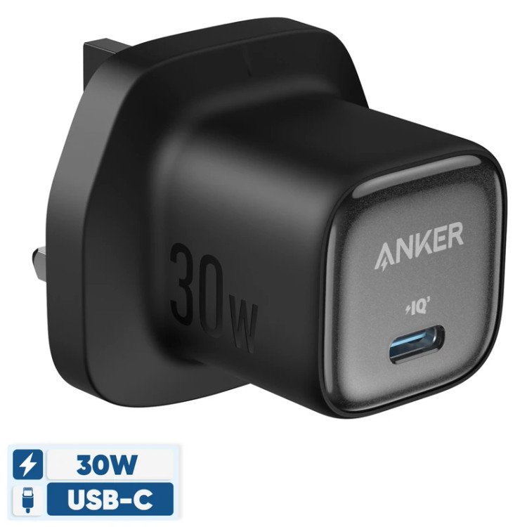 شارژر دیواری 30 وات انکر مدل Zolo A2698 EU سه پین