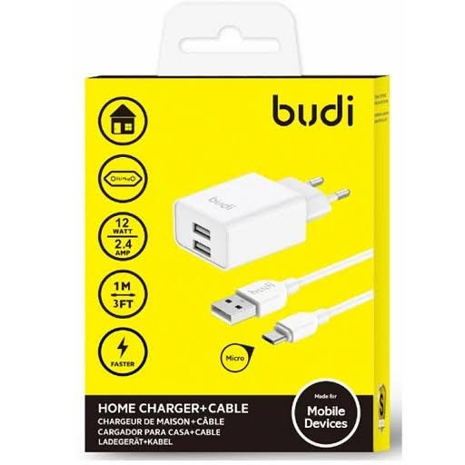 شارژر دیواری 30 وات بودی مدل Budi AC306ETLW